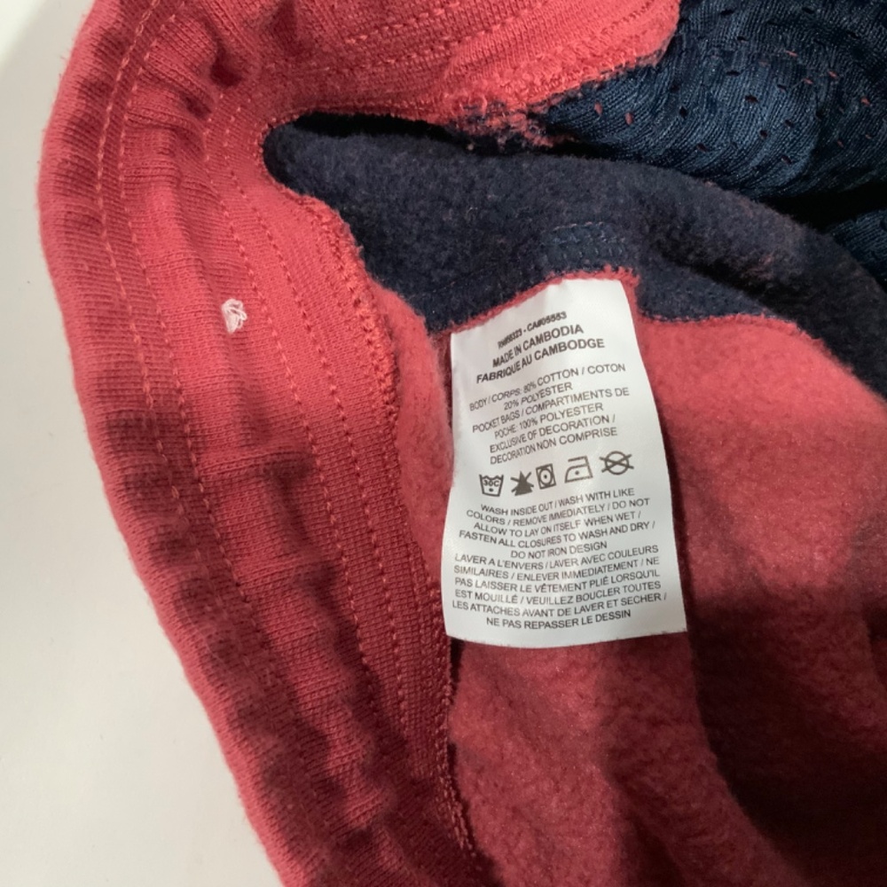 Nike Air Sz M Red Blue Fleece Joggers - Picture 7 of 8